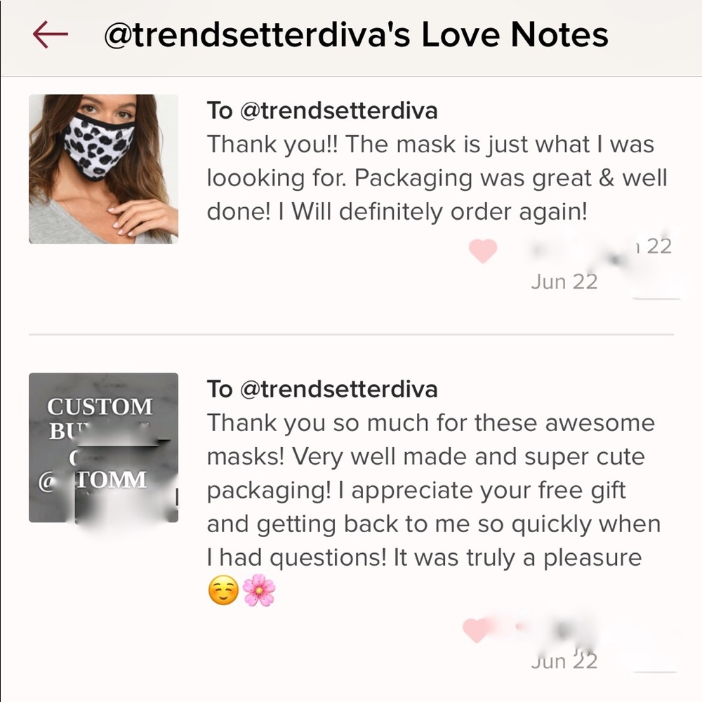 2 for $30. Black & white leopard print mask - Picture 6 of 11